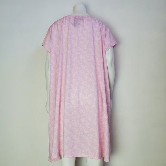 NEW Earth Angels Plus Size Pink Floral Nightgown - Picture 3 of 6